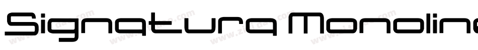 Signatura Monoline字体转换